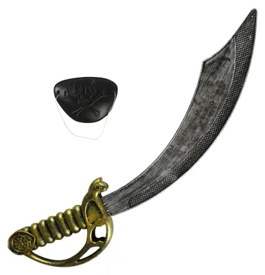 Produktbild von Piratensäbel mit Augenklappe 46 cm