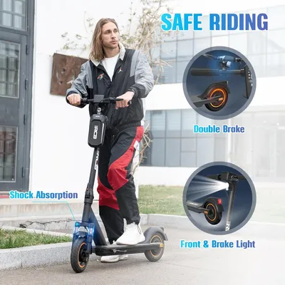 Produktbild von RCB E-Scooter mit Straßenzulassung(ABE) 36V 11,4 Ah Akku (bis 50 km Reichweite), ,20 km/h,App ,faltbar,Doppelbremssystem