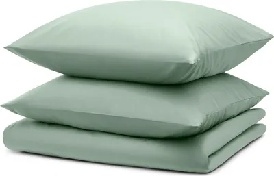 Produktbild von Blumtal Bettwäsche 200x200cm + 2x Kissenbezug 80x80cm - Mikrofaser Bed Sheets 200x200cm - 3-er Set Bettwäsche Grün