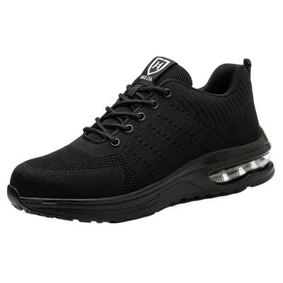 Produktbild von Herren- und Damen-Sicherheitsschuhe rutschfeste athletische Stahlkappenschuhe atmungsaktive industrielle Sicherheitsschuhe,Arbeitsschuhe Gr. 45,27,5cm