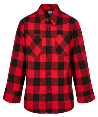 Produktbild von Urban Classics - Hemd für Jungen TN582 (158-164) (Schwarz/Rot)