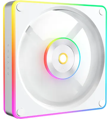 Imagen del producto de Ocypus Sigma F12 ARGB, color blanco, diseño inverso, 120 mm