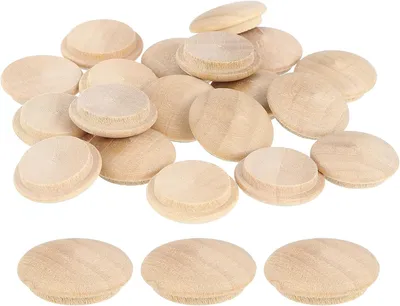 Produktbild von 20 Stück Holzstopfen aus Hartholz, 20mm für Möbel und Holzbearbeitung