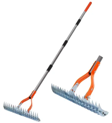 Obrázek produktu pro Solidchoice - Hřeben na trávu, 170 cm - Robustní vertikutátor z nerezové oceli