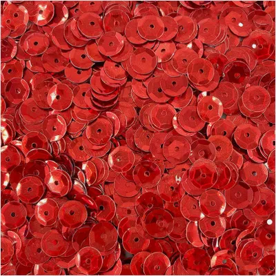 Produktbild von Aliga Metallpailletten 8mm 10g rot