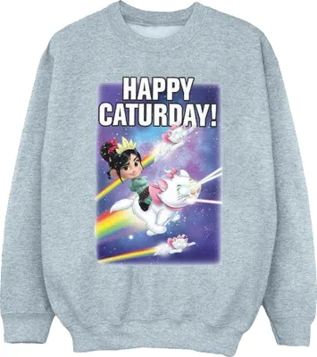 Produktbild von Disney - "Wreck It Ralph Happy Caturday" Sweatshirt für Damen BI43195 (L) (Grau)