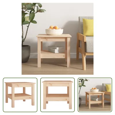 Produktbild von The Living Store Couchtisch 45x45x40 cm Massivholz Kiefer