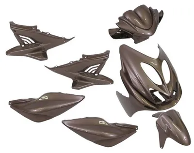 Zdjęcie produktu dla Zestaw 9 elementów owiewek do Yamaha Aerox, MBK Nitro - brązowy metalik