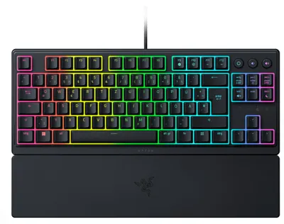 Produktbild von Razer Ornata V3 Tenkeyless, Kabelgebunden, USB, Mecha-Membran-Schlüsselschalter, QWERTZ, RGB-LED, Schwarz