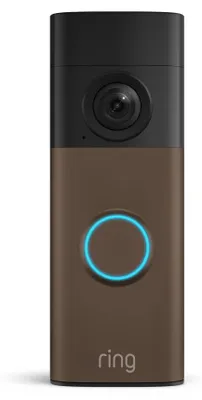 Produktbild von Ring Battery Video Doorbell (newest generation), Mokka, Schwarz, Haus, Büro, 1920 x 1920 Pixel, 140°, 140°, 140°