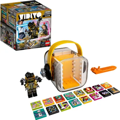 Produktbild von LEGO 43107 VIDIYO HipHop Robot BeatBox Music Video Maker Musik Spielzeug für Kinder, AR App Set mit Roboter Minifigur