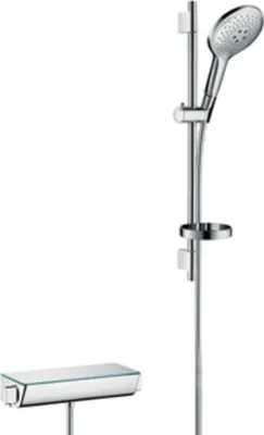Produktbild von Hansgrohe Brausenkombi Raindance Select 150 / Therm.Brause Aufputz Ecostat Select U 650mm
