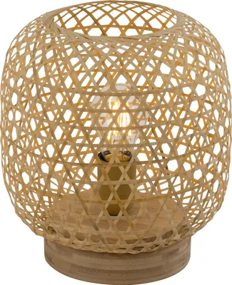 Produktbild von Globo Lighting Tischleuchte Bambus naturfarben, 1x E27