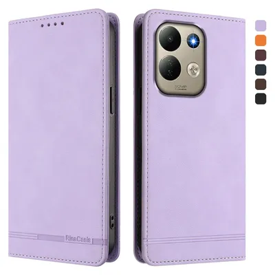 Obrázek produktu pro Pouzdro pro Xiaomi Redmi 17 4G/5G, retroPolyuretankožené flip pouzdro s stojánkem a přihrádkami na karty Fialový