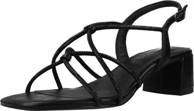 Produktbild von Tamaris Damen Sandalette Strass Karree Metallic Optik 1-28236-42, Größe:38 EU, Farbe:Schwarz