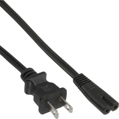 Produktbild von InLine® Netzkabel, Netzstecker USA auf Euro 8 C7 Stecker, 1m