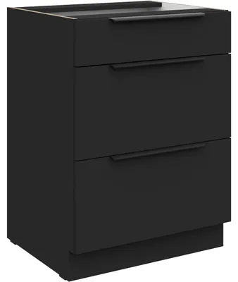 Produktbild von Unterschrank mit schubladen 60 SILVIA 08 schwarz