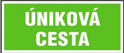 Zdjęcie produktu dla Droga ewakuacyjna | plastikowy znak, 200x87mm