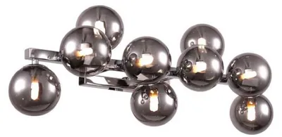 Produktbild von Casa Padrino Designer Wandleuchte Silber / Grau 66 x 23 x H. 24 cm - Moderne Wohnzimmer Lampe