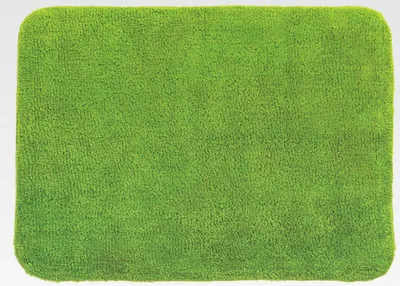 Produktbild von Badteppich Badematte Duschvorleger 100% Baumwolle Hochflor | flauschig | rutschhemmend | geeignet für Fußbodenheizung | 50x70 cm | Grün