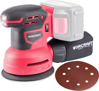 Immagine prodotto di Levigatrice rotorbitale a batteria WORCRAFT 125 mm 20V CRS-S20Li senza batteria e caricabatterie