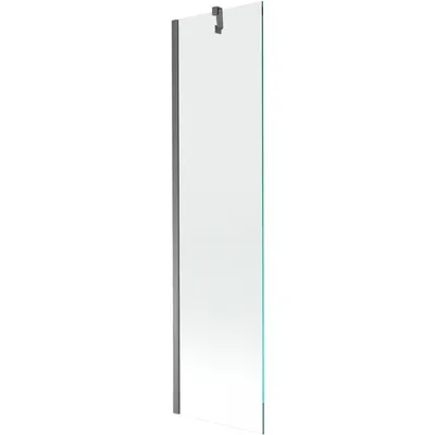 Image de Mexen Next Pare-baignoire à 1 battant 50 x 150 cm, transparent, gun metal - 895-050-000-00-00-95