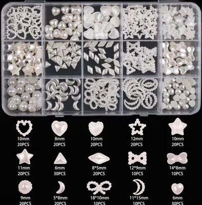 Produktbild von INF Gemischtes Perlen-Nagelkunst-DIY-Zubehörset