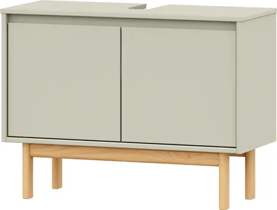 Produktbild von home24 Waschbeckenunterschrank mit Türen - Massivholz
