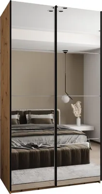 Produktbild von MEBLE KRYSPOL LUX 2 Schrank - 245,5x130x64cm - Artisan, Weiß, Schwarz