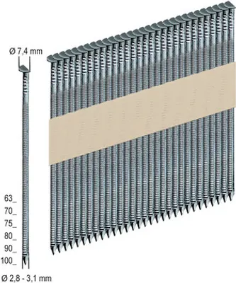 Produktbild von Halbkopfnägel Prebena PR31/100NKRI 3000 St.