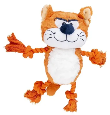 Imagen del producto de Juguete de peluche para perros con cuerda para masticar