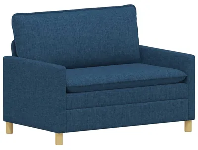 Image de Canapé vidaXL bleu 126 x 81 x 87,5 cm en tissu