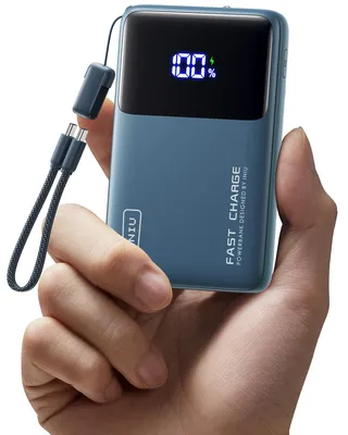 Immagine prodotto di INIU, power bank da 10000mAh, mini, ricarica rapida da 45W, accessori da viaggio