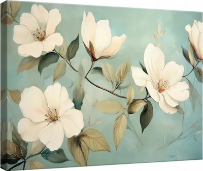 Produktbild von Wandbild Leinwand Bilder Blumen 120x80 cm XXL Modern Leinwandbild Leinwandbilder Wohnzimmer Schlafzimmer