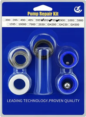 Produktbild von Rosfix Set Pumpen Reparatursatz – Ersatzteil für Farbspritzgerät Graco Ultra Max II 695/795, GMax 3900, LineLazer 3900 | Dichtungen, Kugeln, O-Ringe, langlebig
