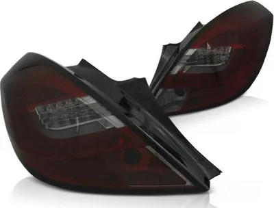 Produktbild von LED Lightbar Rückleuchten passend für Opel Corsa D (3-Türer) Bj. 06-14 Rot/Smoke