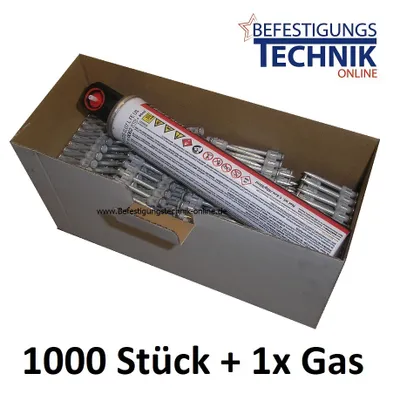 Image de Clous à béton 2,6x15mm 1xGas pour cloueur à béton Hitachi Makita KMR Reich Tjep Senco