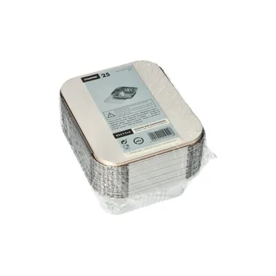 Immagine prodotto di PAPSTAR 14512 25 PAPSTAR Aluschalen mit Deckel   500 ml