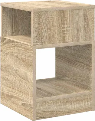 Image de vidaXL Table d'appoint chêne Sonoma 30,5 x 30 x 45 cm Matériau dérivé du bois