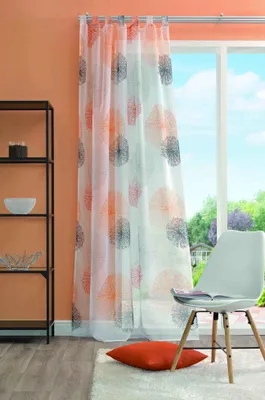 Produktbild von HOME WOHNIDEEN Rawlins Schlaufenschal 145 X 140 cm 1x Fertigschal inkl. 1x Bügelband Orange