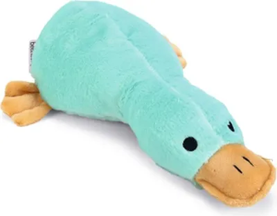 Produktbild von Beeztees Ente Peppin - Hundespielzeug - Plüsch - Hellblau - 36x23x9 cm
