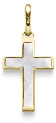 Anhänger-Kreuz-24-5x12mm-mit-Perlmutt-aus-585-Gelbgold