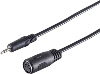 Produktbild von Klinkenstecker 3,5mm Stereo/ Würfelbuchse 0,2m