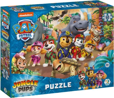 Produktbild von Dodo | Puzzle - 60 Teile - Paw Patrol Dschungel - Bunte Motive - Fördert Kreativität und Konzentration