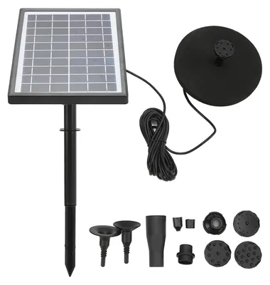 Produktbild von Solarbetriebene Springbrunnenpumpe, Micro-Split-Ausführung, mit Wasserstandsüberwachung, aus ABS, für den Garten, 8 V Gleichstrom