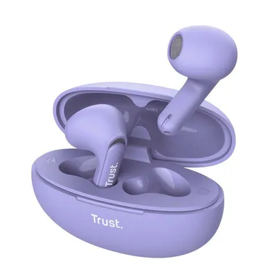 Produktbild von Trust Yavi, True Wireless Stereo (TWS), 20 - 20000 Hz, Anrufe/Musik, 36 g, Kopfhörer, Violett