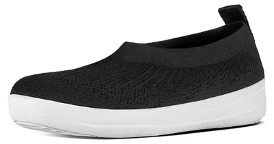 Image de FitFlop Uberknit, ballerine à enfiler, noire, taille 36