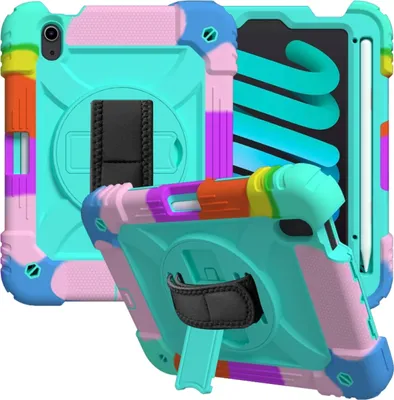 Image de Étui pour iPad Mini 6 8.3" avec support et bandoulière Coloré