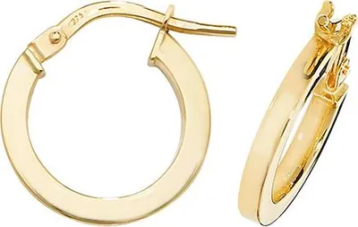 Produktbild von 9 Karat (375) Gold Damen - Paar Creolen - 10mm; TRS38433MM10