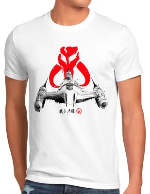 Produktbild von A.N.T. Inked Starfighter Herren T-Shirt yoda mando kopfgeldjäger
